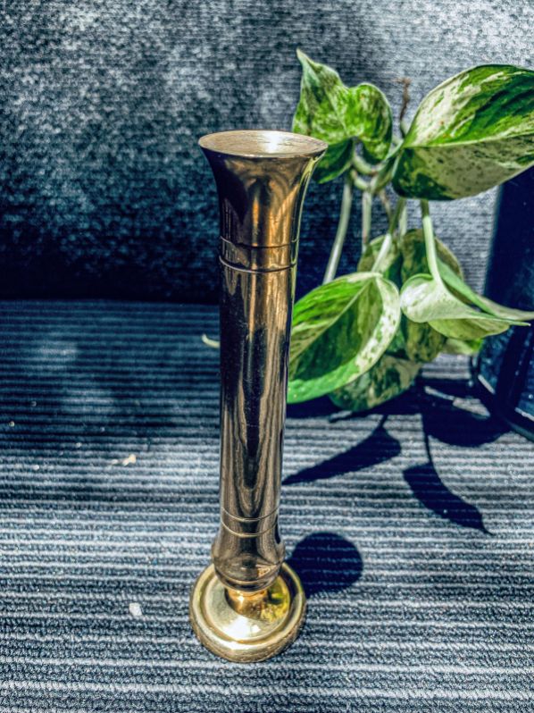 Polished Metal Cylindrical Candle Holder, for Table Centerpiece, Packaging Type : Carton Box