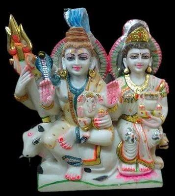 2 Feet Marble Shiv Parivar Statue