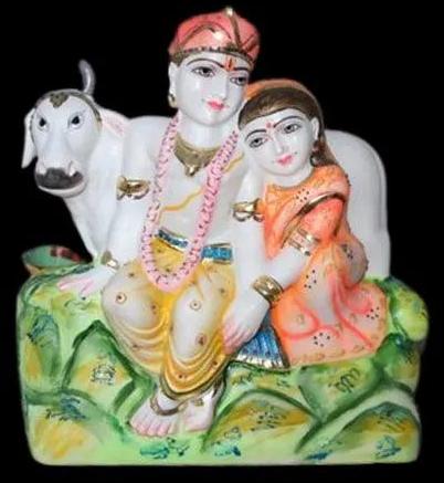 2 Feet Marble Traditional Radha Krishna Statue
