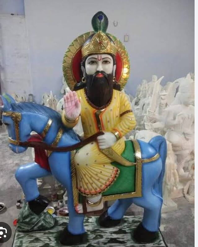 Printed Polished Marble ramdev statue, Speciality : Shiny