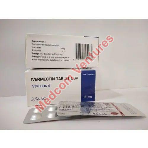 Iverjohn 6 Tablets, Medicine Type : Allopathic