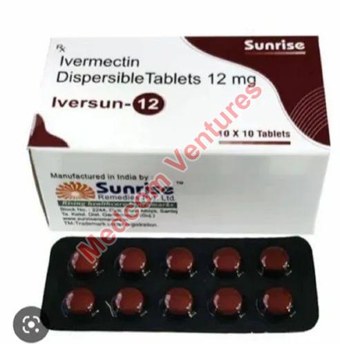 Iversun 12 Tablets, Medicine Type : Allopathic