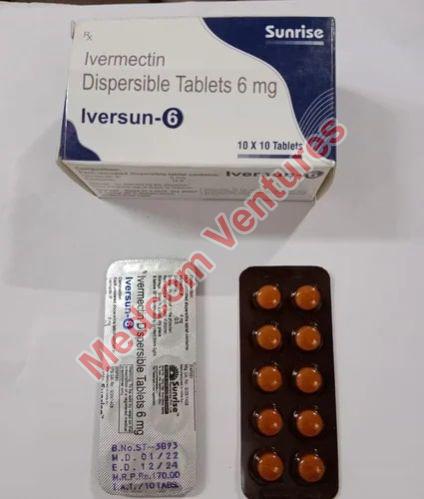 Iversun 6 Tablets, Medicine Type : Allopathic