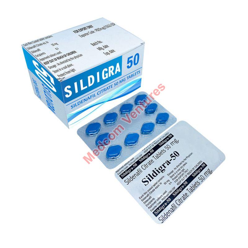 Sildigra-50 Tablets, Medicine Type : Allopathic