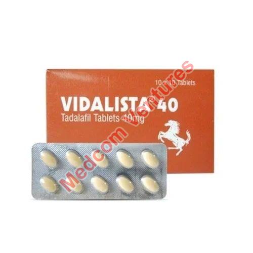 Vidalista-40 Tablets, Medicine Type : Allopathic