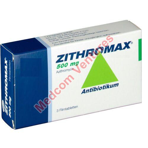 Zithromax 500 Tablets, Medicine Type : Allopathic