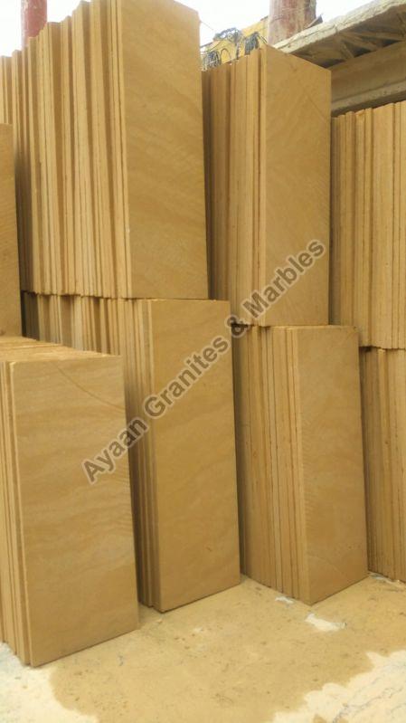 Rectangular Polished Yellow Marble Slab, for Construction, Size : Standard