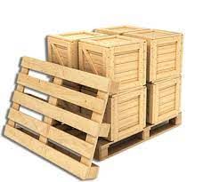 Square Wooden Box Crate Pallet, for Shipping, Color : Brown