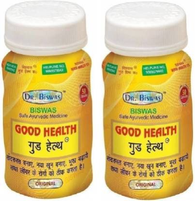 Dr. Biswas Ayurvedic Good Health Capsules, for Personal, Packaging Type : Plastic Bottle