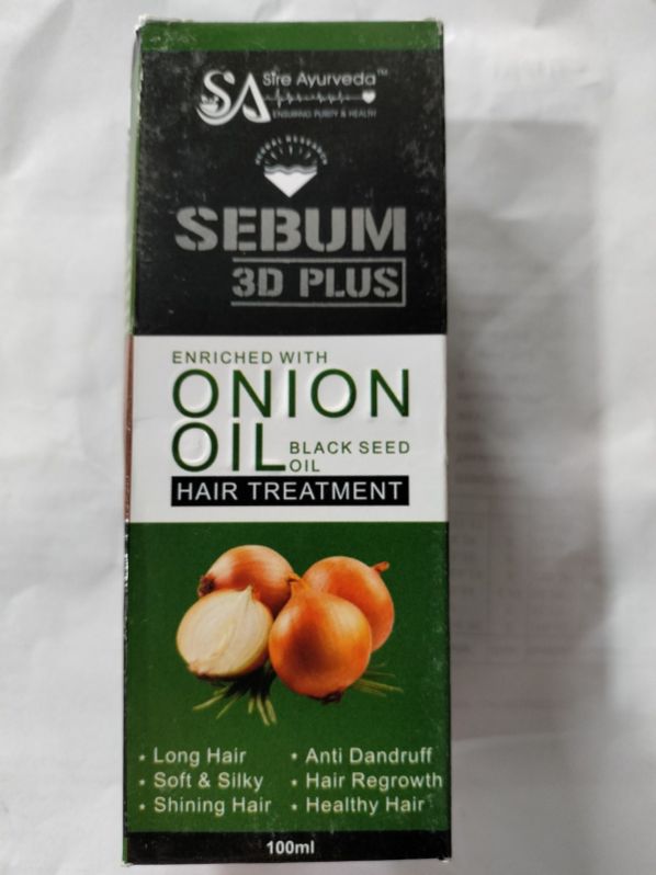 Sebum 3D Plus Onion Hair oil, Form : Liquid