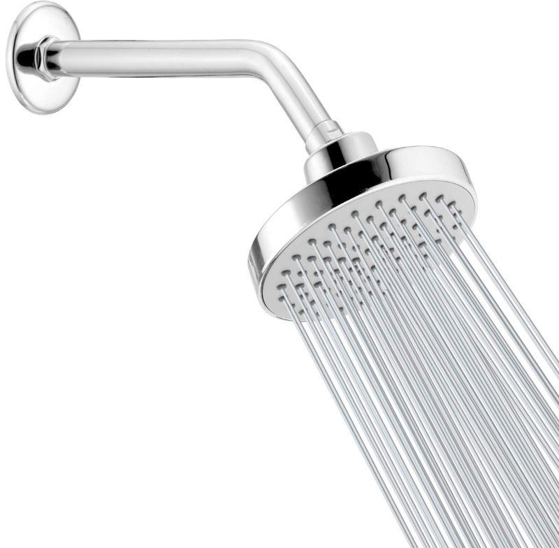 Silver Polished Stainless Steel Overhead Shower