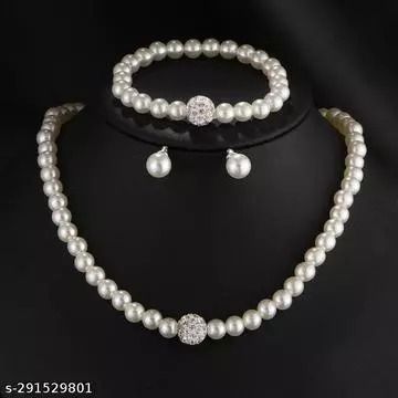 Stylish Glass Bead Necklace Set