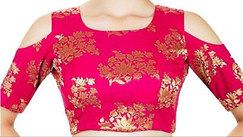 Printed Georgette Cold Shoulder Blouse, Feature : Impeccable Finish, Shrink Resistant