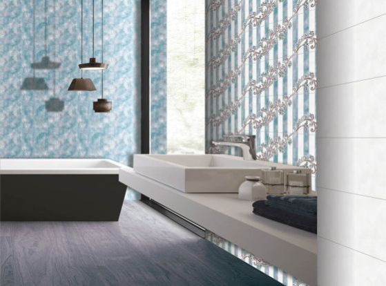 Polished Waterproof Wall Tile, for Kitchen, Elevation, Bathroom, Packaging Type : Carton Box, Cardboard Box
