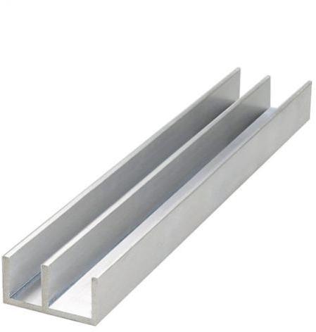 Silver Polished Aluminium E Channel, for Construction