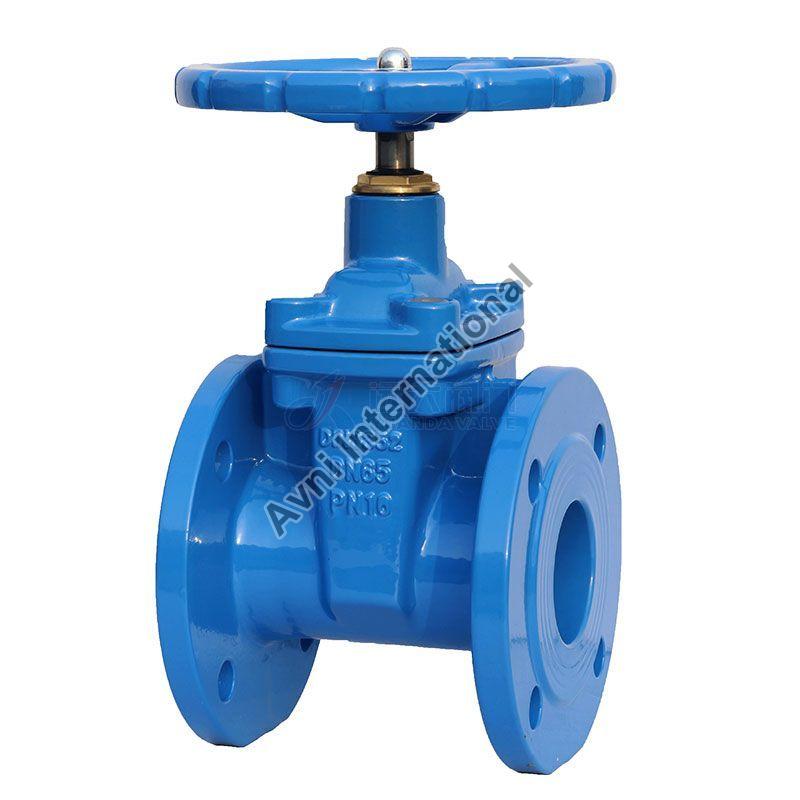Blue Polished Stainless Steel Gate Valve, for Industrial, Certification : ISI Certified