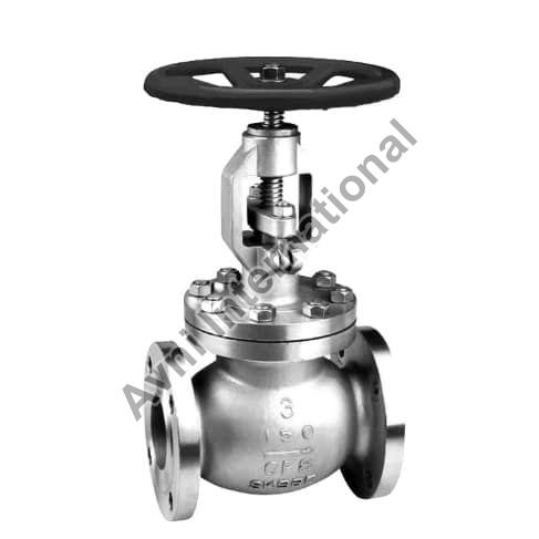 Polished Stainless Steel Globe Valve, for Industrial, Color : Grey