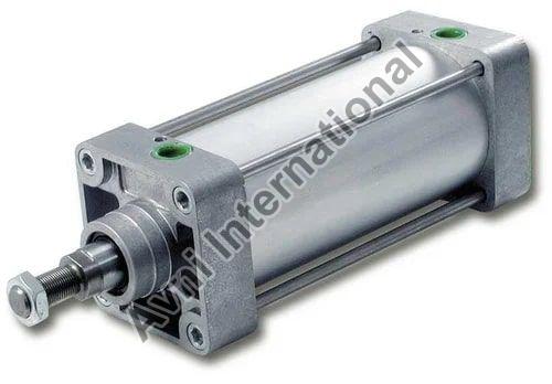 Grey Polished Round Pneumatic Cylinder, for Industrial, Size : Standard