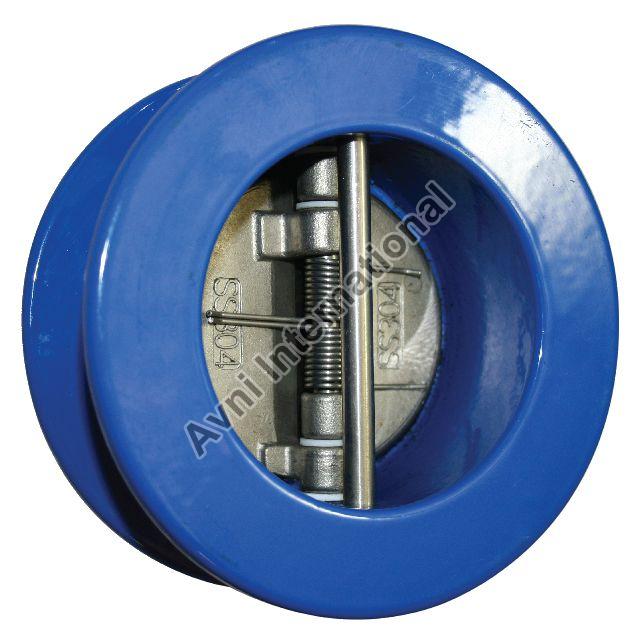 Blue High Pressure Round Stainless Steel Wafer Check Valve, for Industrial, Size : Standard
