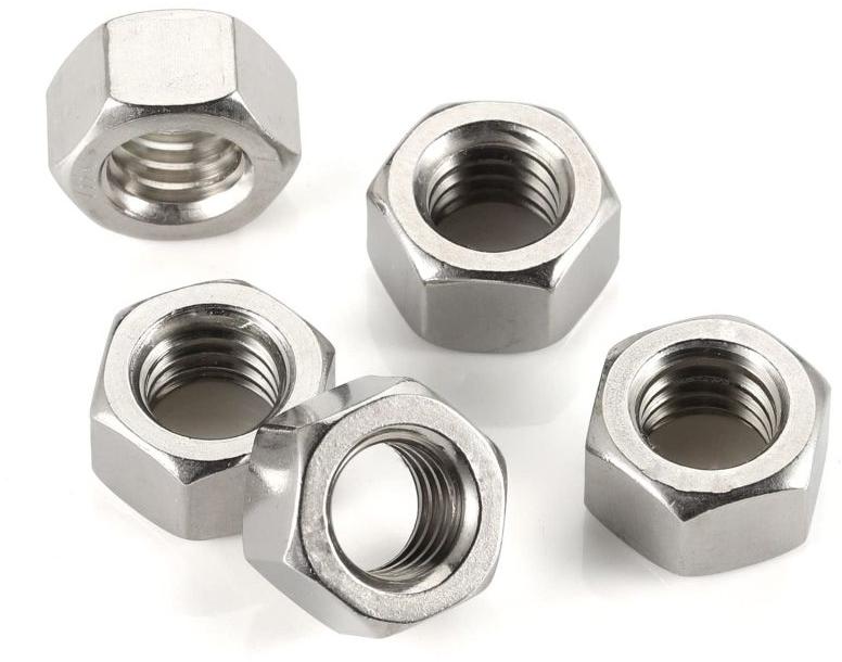 Metallic Polished Metal Nuts, for Electrical Fittings, Furniture Fittings, Size : Standard