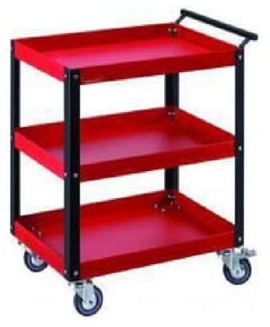 Grey Rectangular Iron Tool Trolley, for Moving Goods