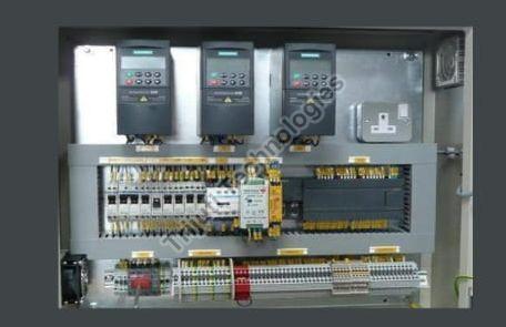 Grey Electric Mild Steel Customized Control Panel, for Industrial, Display Type : Digital