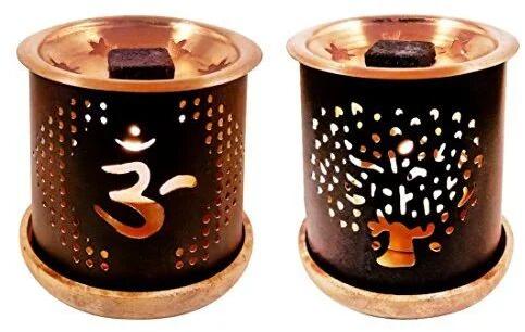 Round 200 Gm Stainless Steel Incense Burner Holder, For Home