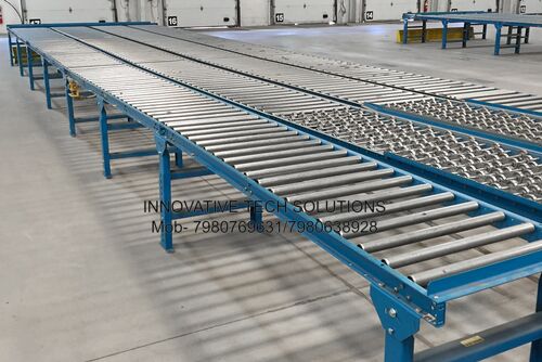 Metal Gravity Roller Conveyor, for Moving Goods, Feature : Excellent Quality, Heat Resistant, Long Life