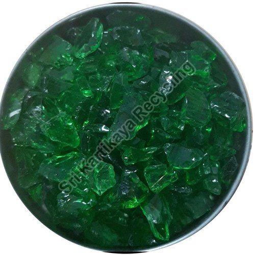 8 Mm Green Bottle Cullet Glass Scrap