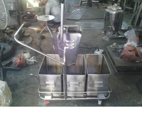 Stainless Steel SS Mopping Trolley