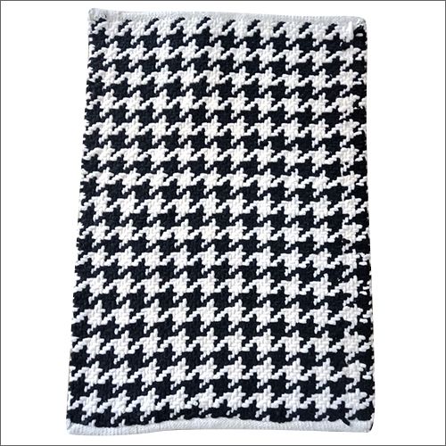 Black & White Handloom Rugs, for Home, Prayer, Hotel, Bathroom, Bedroom, Door, Size : Standard