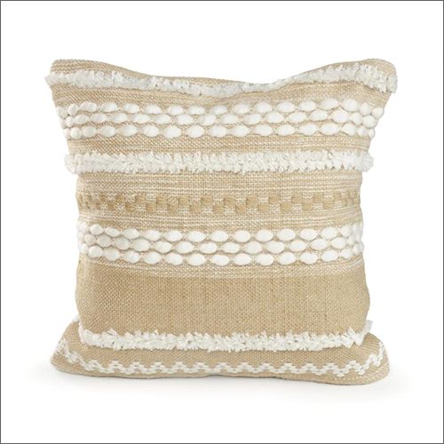 Cotton Embroidered Fancy Handwoven Cushion, Size : Standard