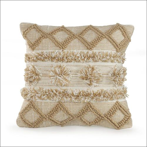 Cotton Embroidered Stylish Handwoven Cushion, Size : Standard