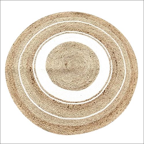 Stylish Jute Braided Carpets, for Exhibition Hall, Home, Hotel, Decorative, Bedroom, Bathroom, Size : Standard