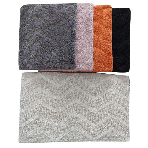 Zig Zag Cotton Tufted Bath Rugs