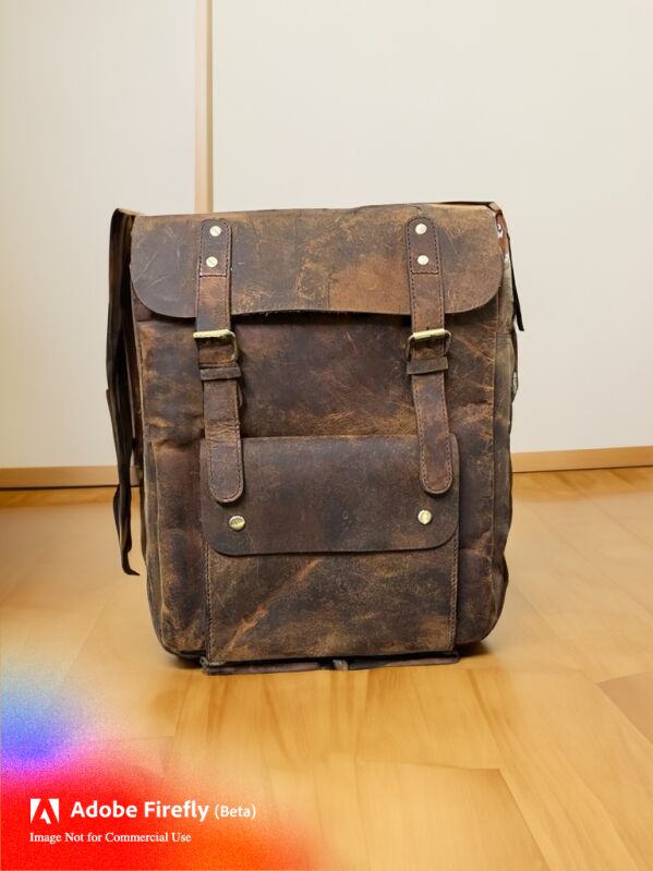 leather backpack