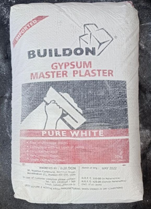 White Buildon Gypsum Powder, for Chemical Industry, Construction Industry, Purity : 99.9