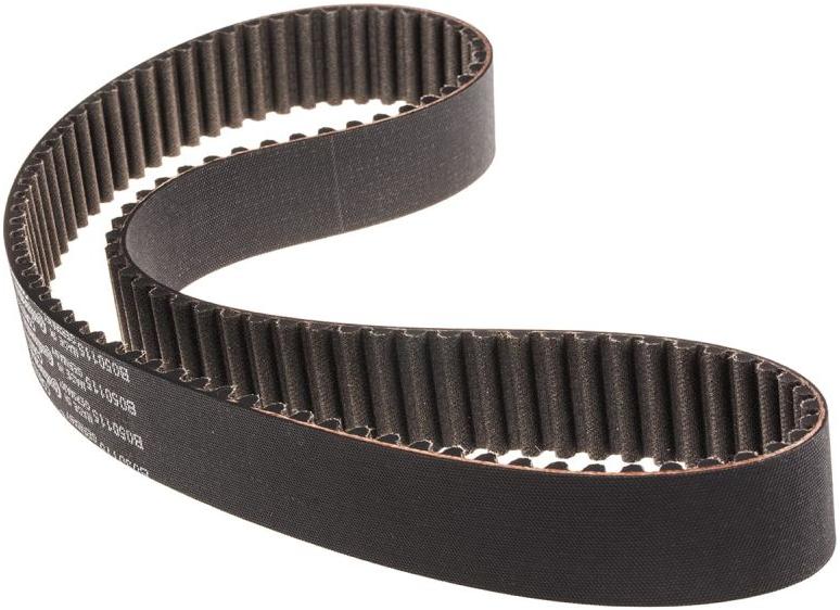 Black Rubber Timing Belts, for Industrial, Pattern : Plain