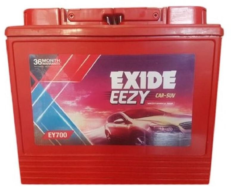12V Exide Eezy EY700 Car Battery, Color : Red