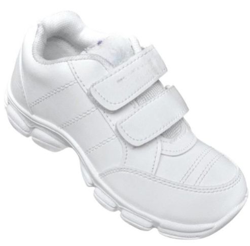 Girls White School Shoes