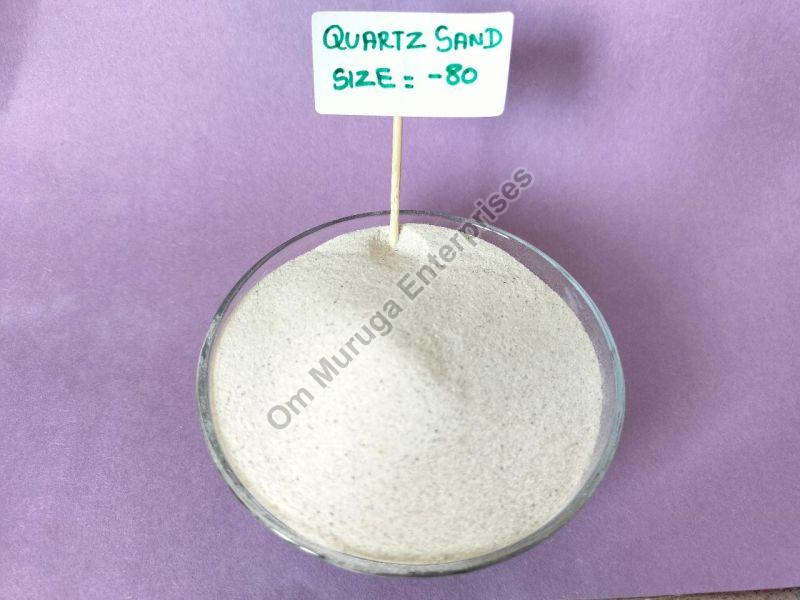 White 80 Mesh White Quartz Sand, Grade : Industrial Grade