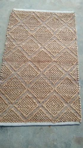 Jute Rectangular Jacquard Carpet, for Rust Proof, Long Life, Attractive Designs, Pattern : Diamond Pattern