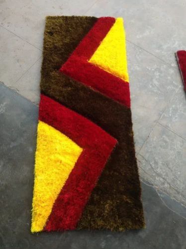 Rectangular Polyester Floor Carpet, for Rust Proof, Long Life, Attractive Designs, Size : 2x5 Feet