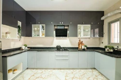 U Shape Laminate Modular Kitchen