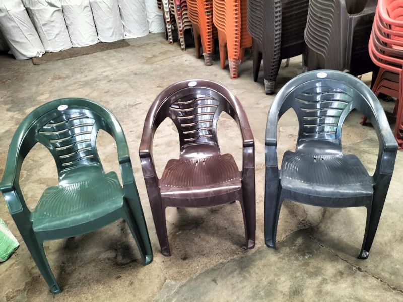 PP material Plastic Chair, Color : 3/4