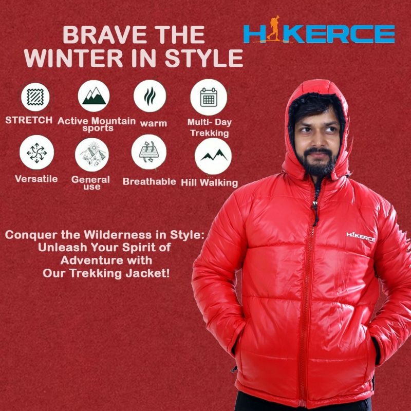 Nylon Hikerce trekking jacket, Size : XXL
