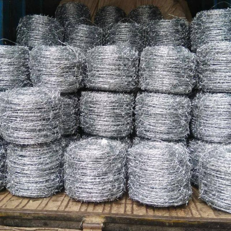 Mild Steel Barbed Wire, For Electric, Construction, Making Fencing, Industrial Use, Fence Mesh, Color : Silver