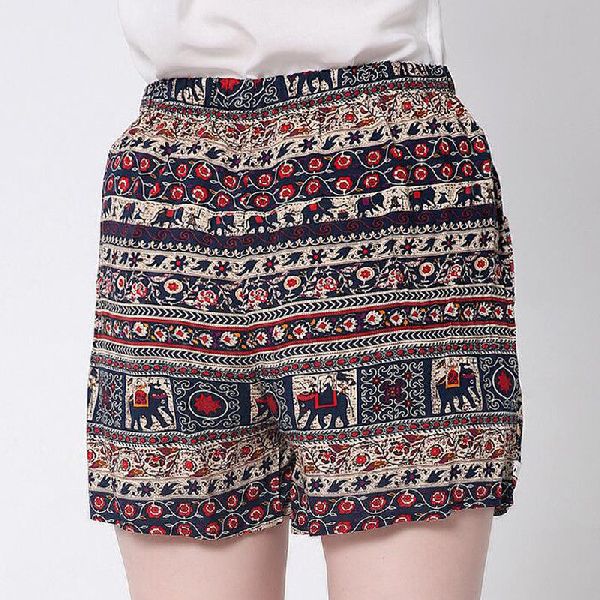 Cotton Ladies Printed Shorts, Size : All Size at Best Price in