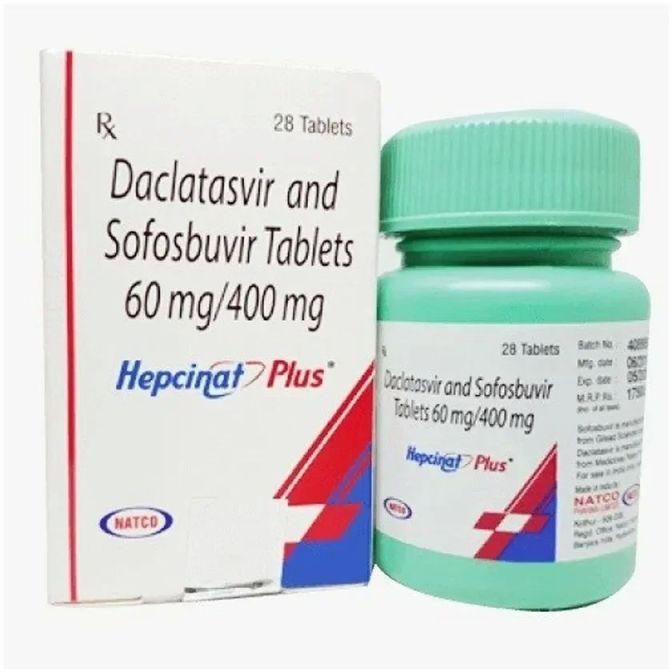 Hepcinat Plus Daclatasvir and Sofosbuvir Tablets, Packaging Type : Plastic Bottle