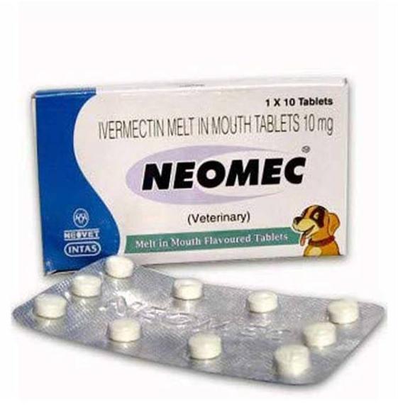 Neomec Veterinary Tablets, Packaging Type : Blister